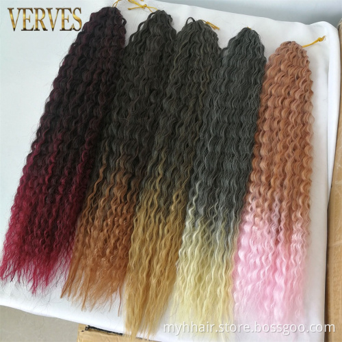 Wholesale Pre Stretched Ombre Braiding Bomb New Passion Twist Synthetic Crochet Braid Hair Soft Light OEM Natural Afro curllItem